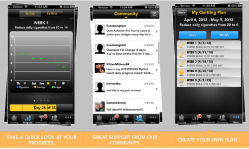 Use the Livestrong app to quit smoking with support on your iPhone.